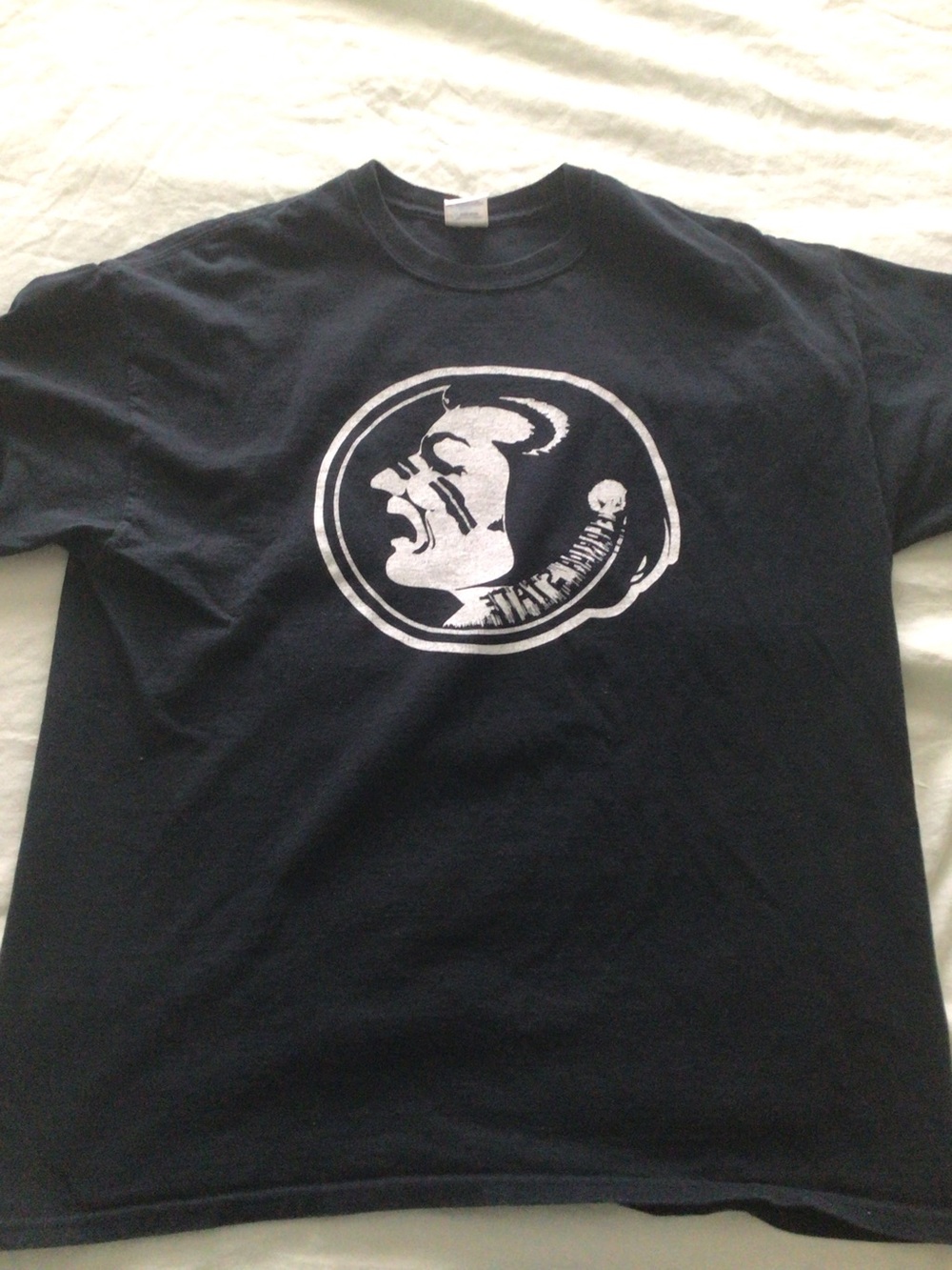 Unique  FSU vs Miami Rivalry Black Tee - Size XL